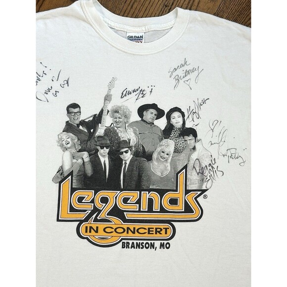 Vintage Legends In Concert Elvis Presley Dolly Parton Blues Brothers T Shirt - Picture 3 of 4